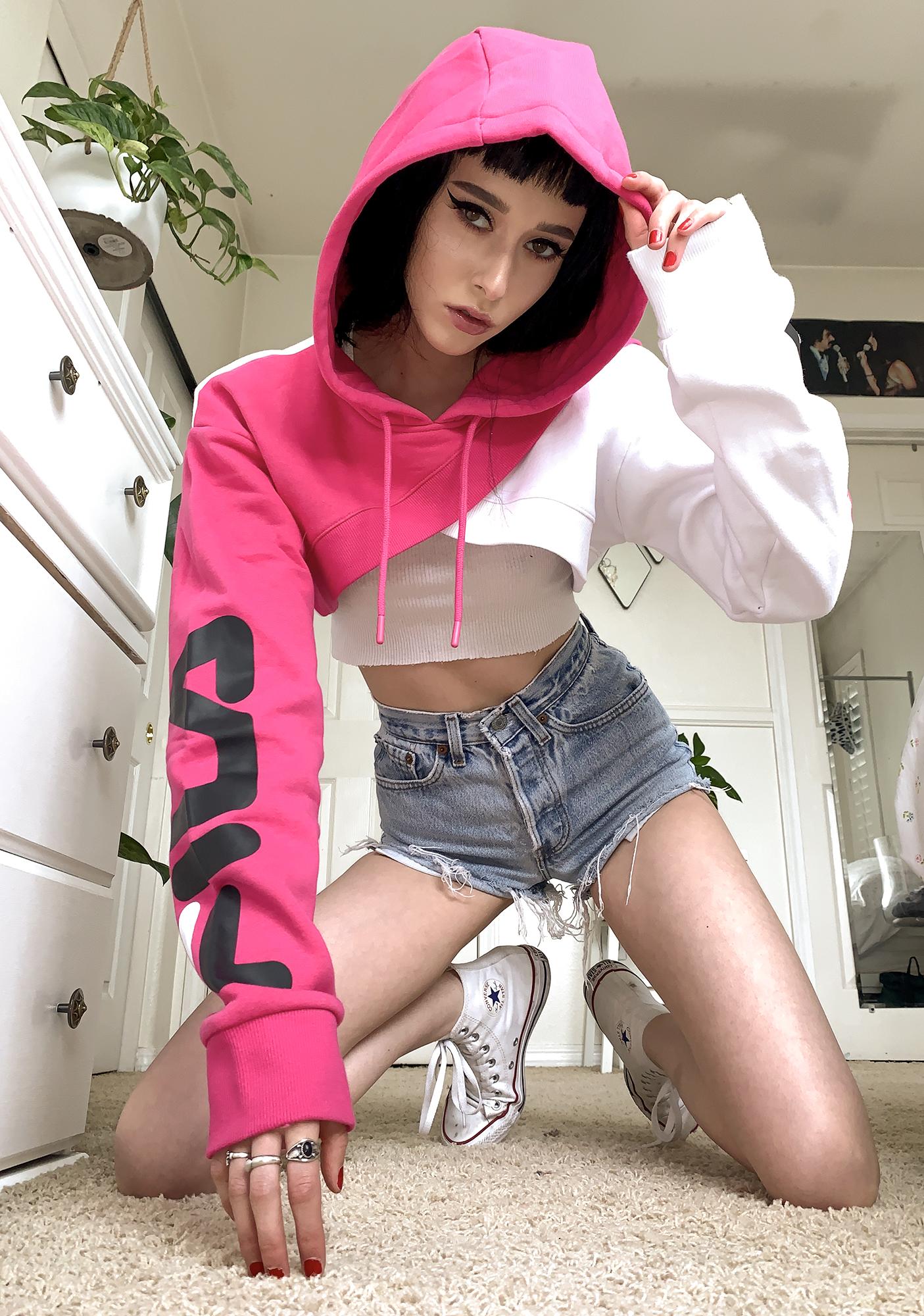 edie crop hoodie