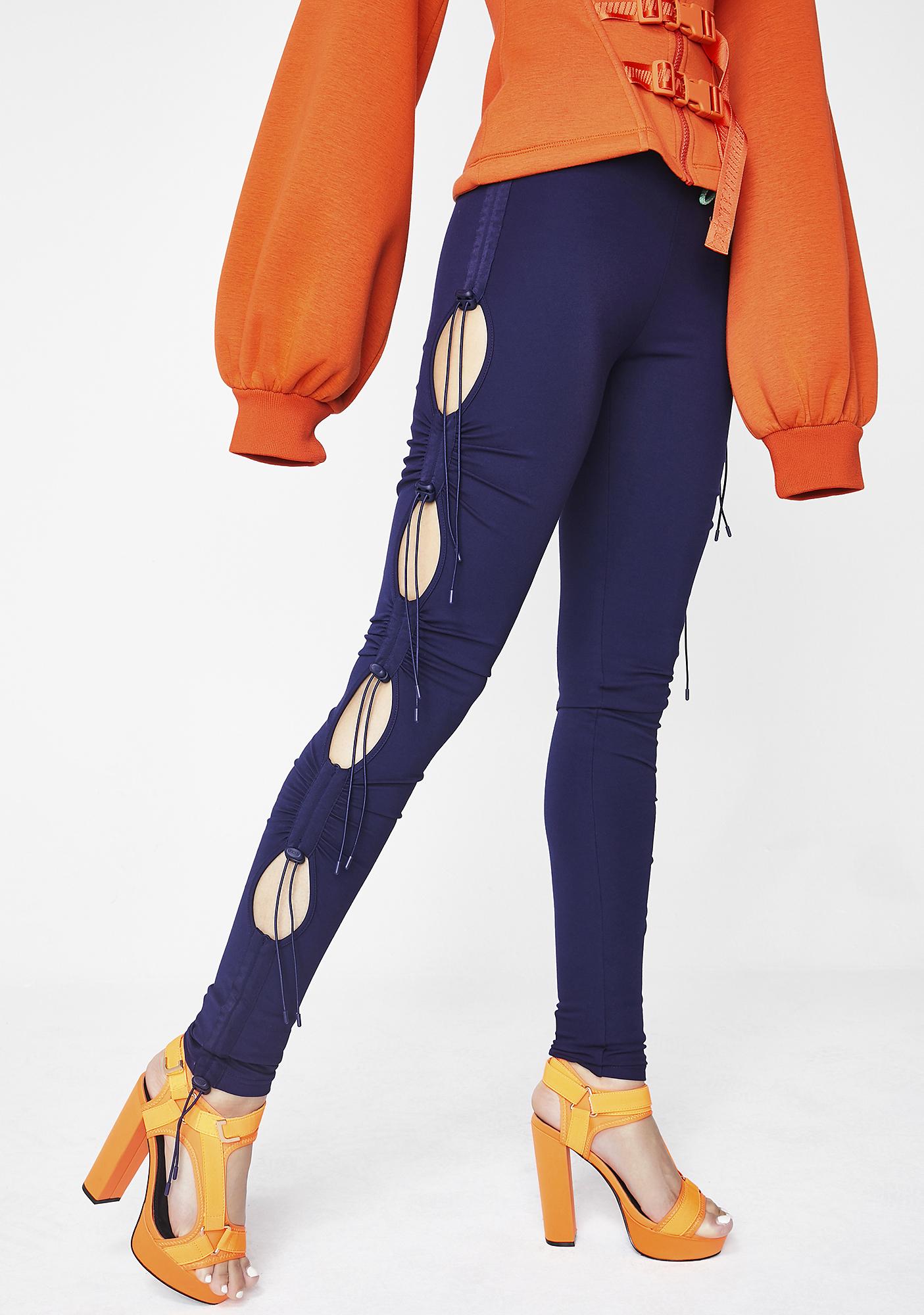 puma orange leggings