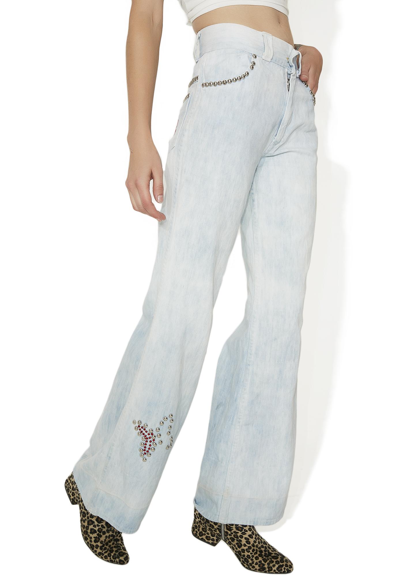 butterfly bell bottoms