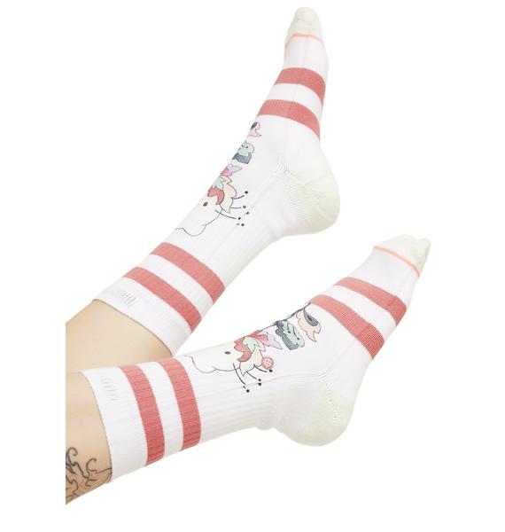 Stance Full Bloom Hello Kitty Crew Socks | Dolls Kill