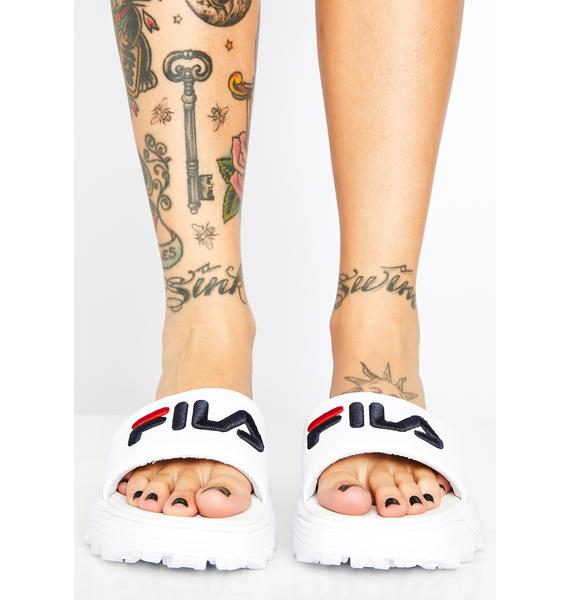 fila disruptor slides