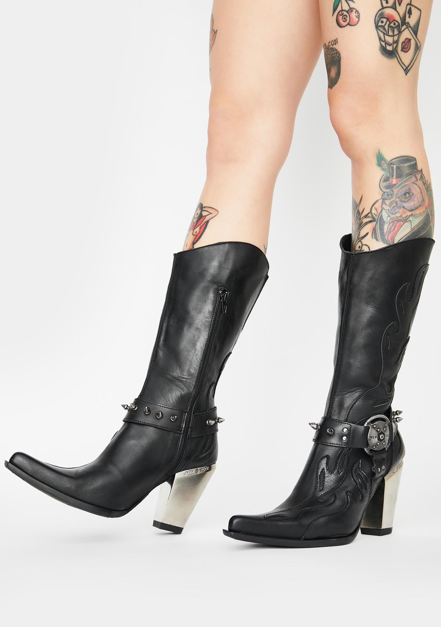 high heeled western boots
