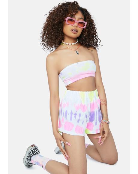 believe me tie dye skirt set