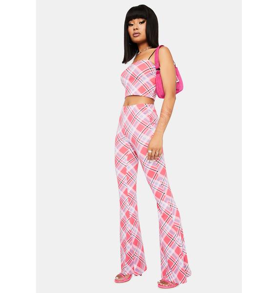 sixth june flare pants pink