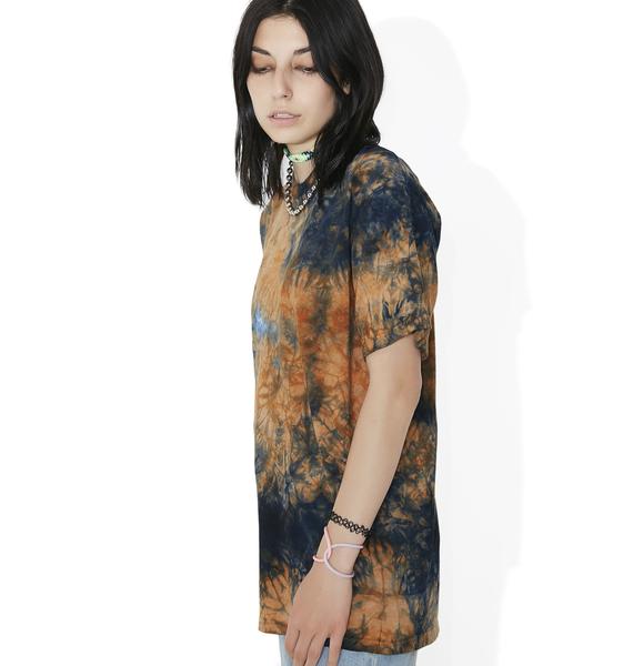 sky tie dye shirt