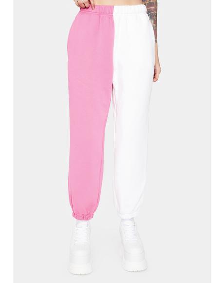 superdown renna two tone sweatpants