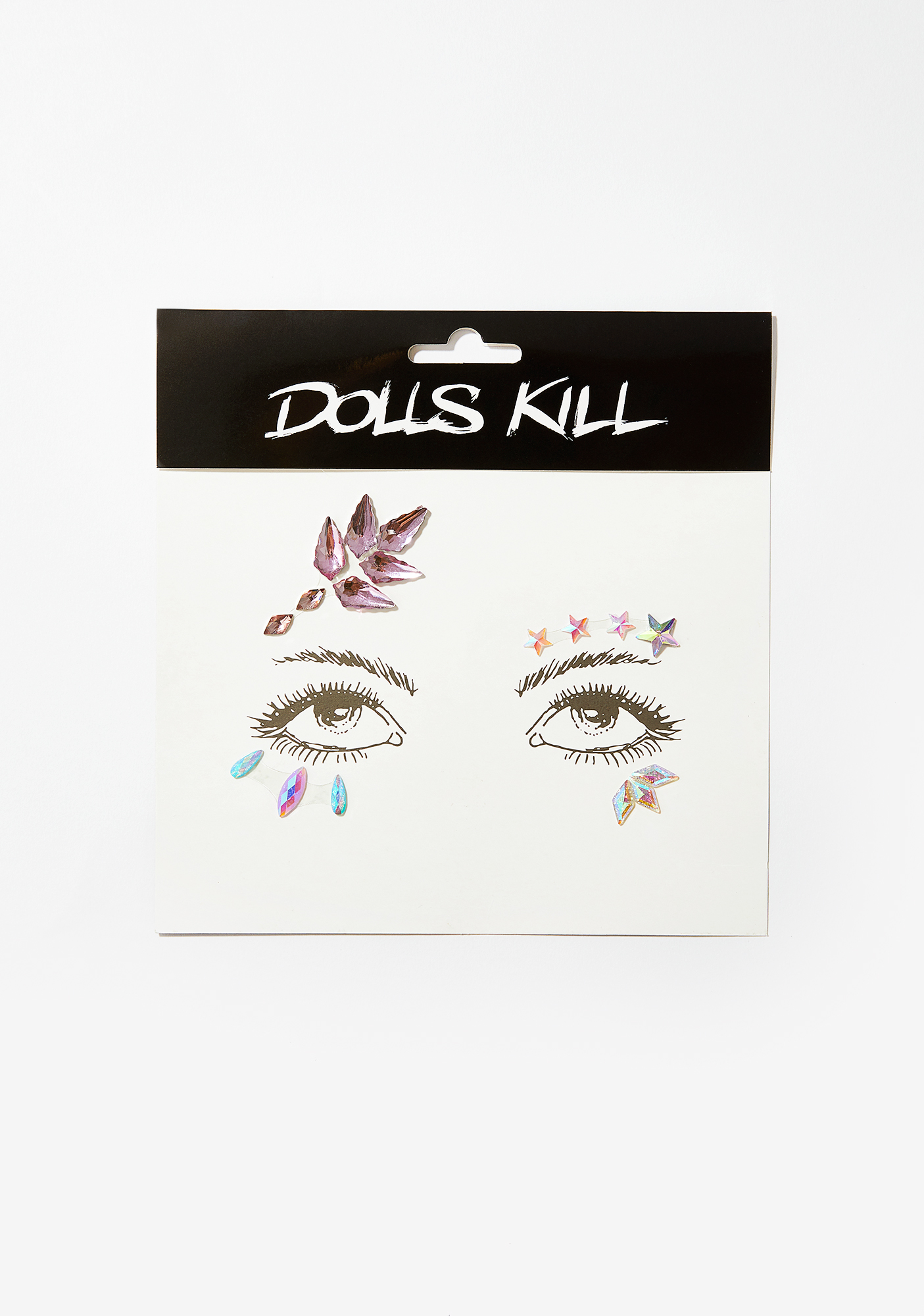 Iridescent Star Face Gems Dolls Kill