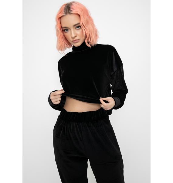 velvet jogger set