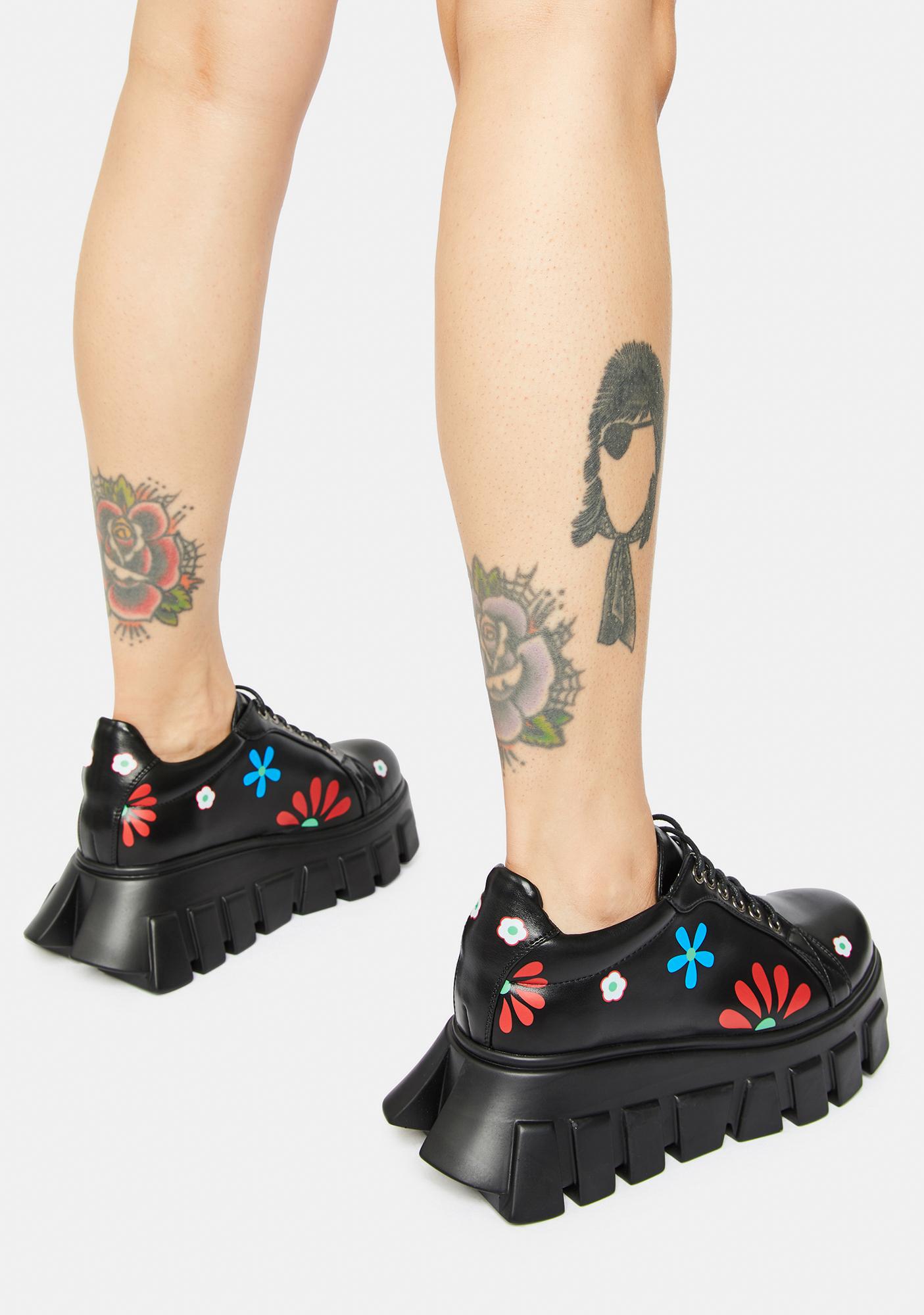 no bad vibes platform sneaker