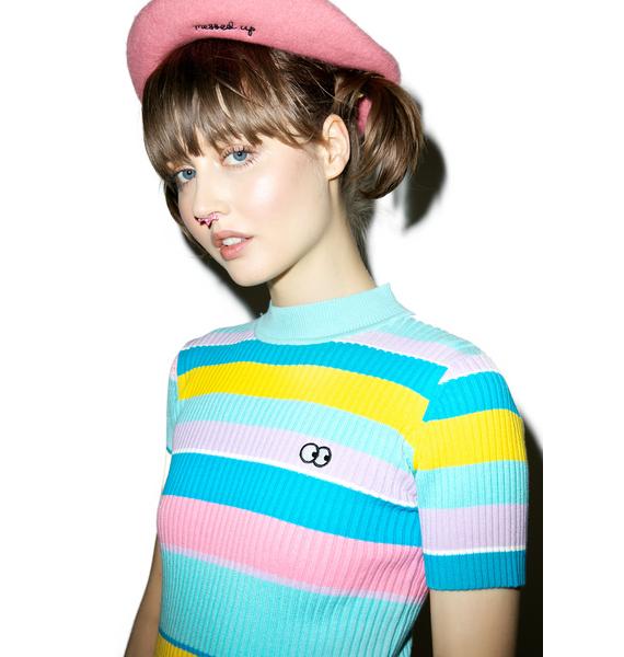 Lazy Oaf Rainbow Knit Tee | Dolls Kill