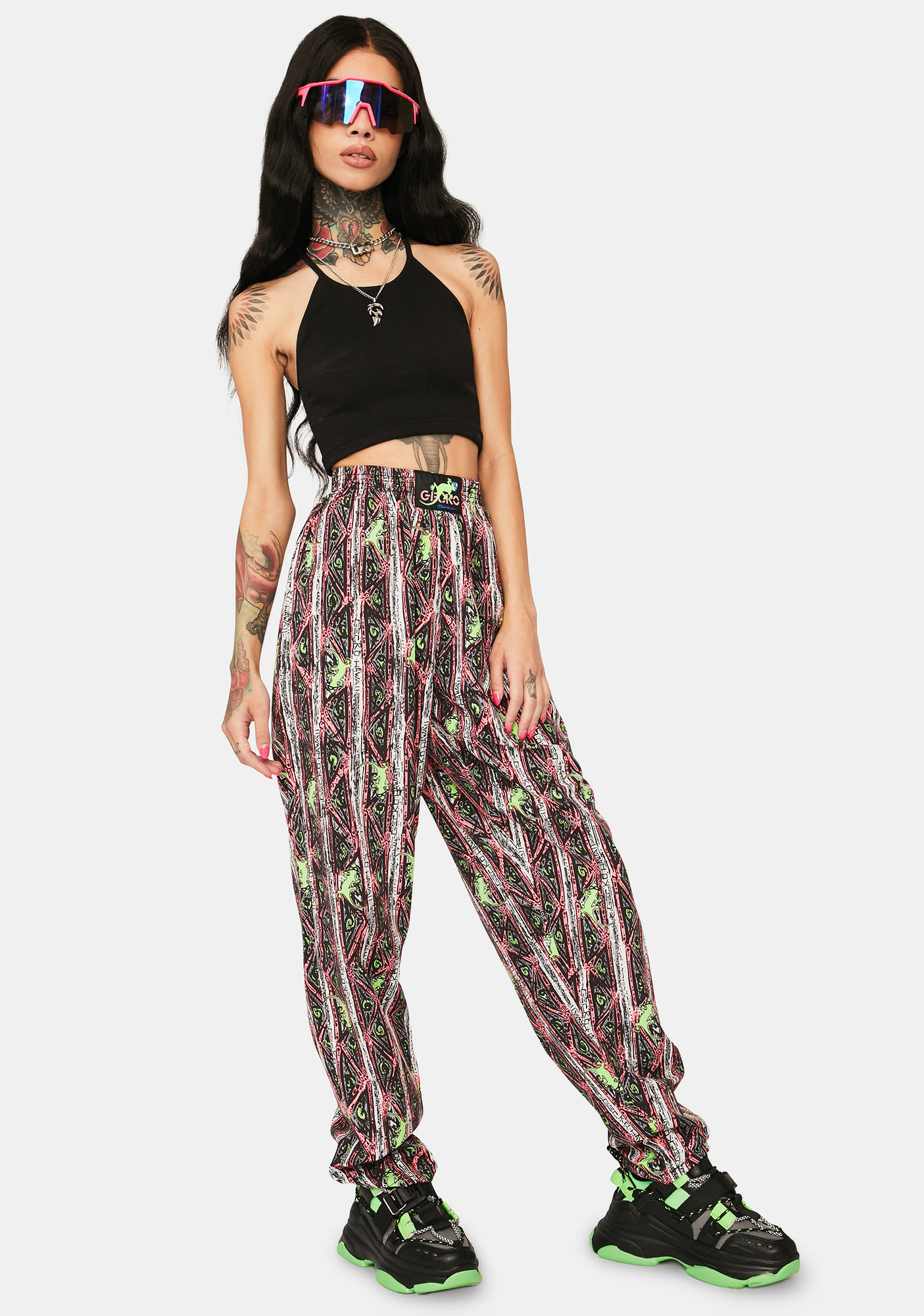 Gecko Hawaii Stripe Gecko Beach Pants Dolls Kill