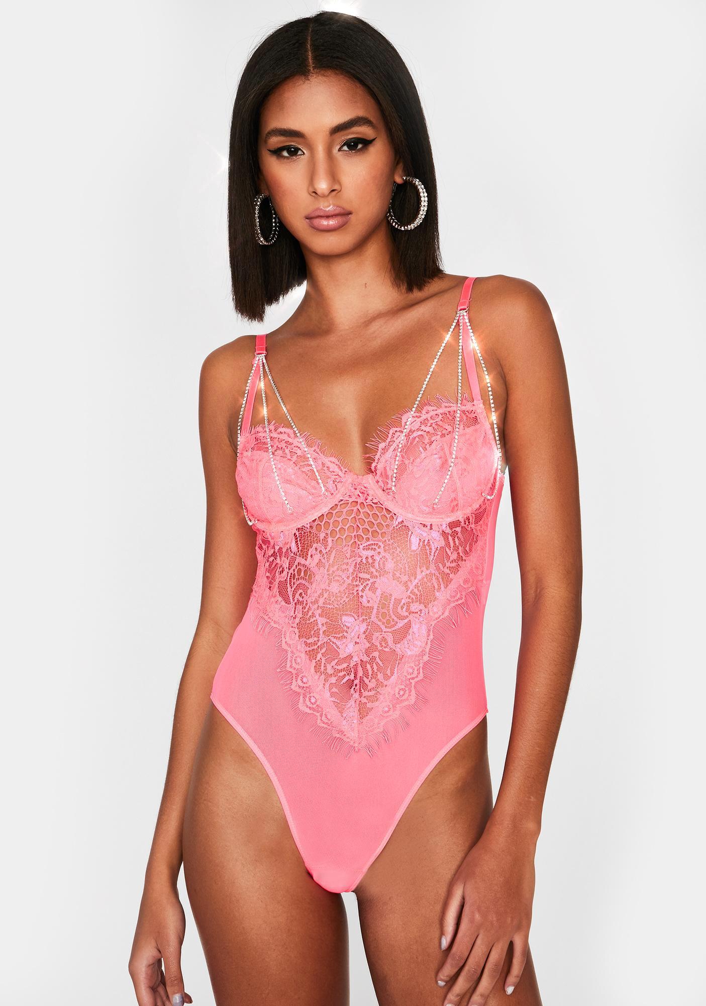baby pink lace bodysuit