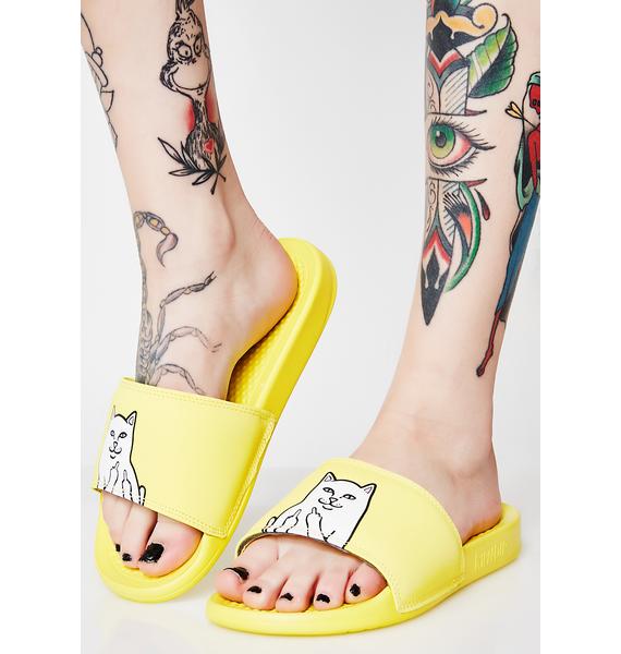 denim wedge mules