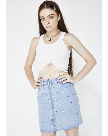 Sassy AF Studded Skirt