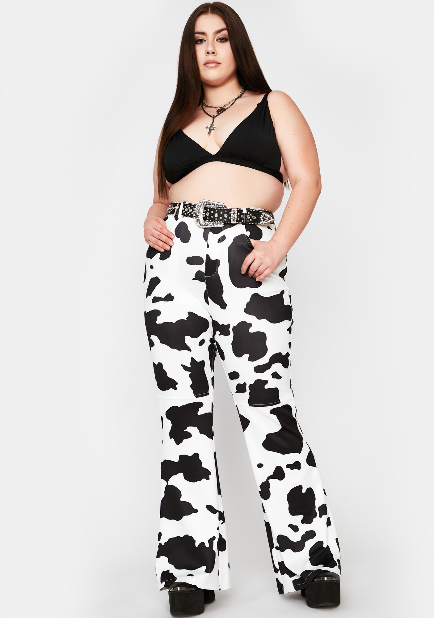 cow print outfit plus size