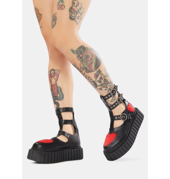 rosey love chunky platform dolly shoes