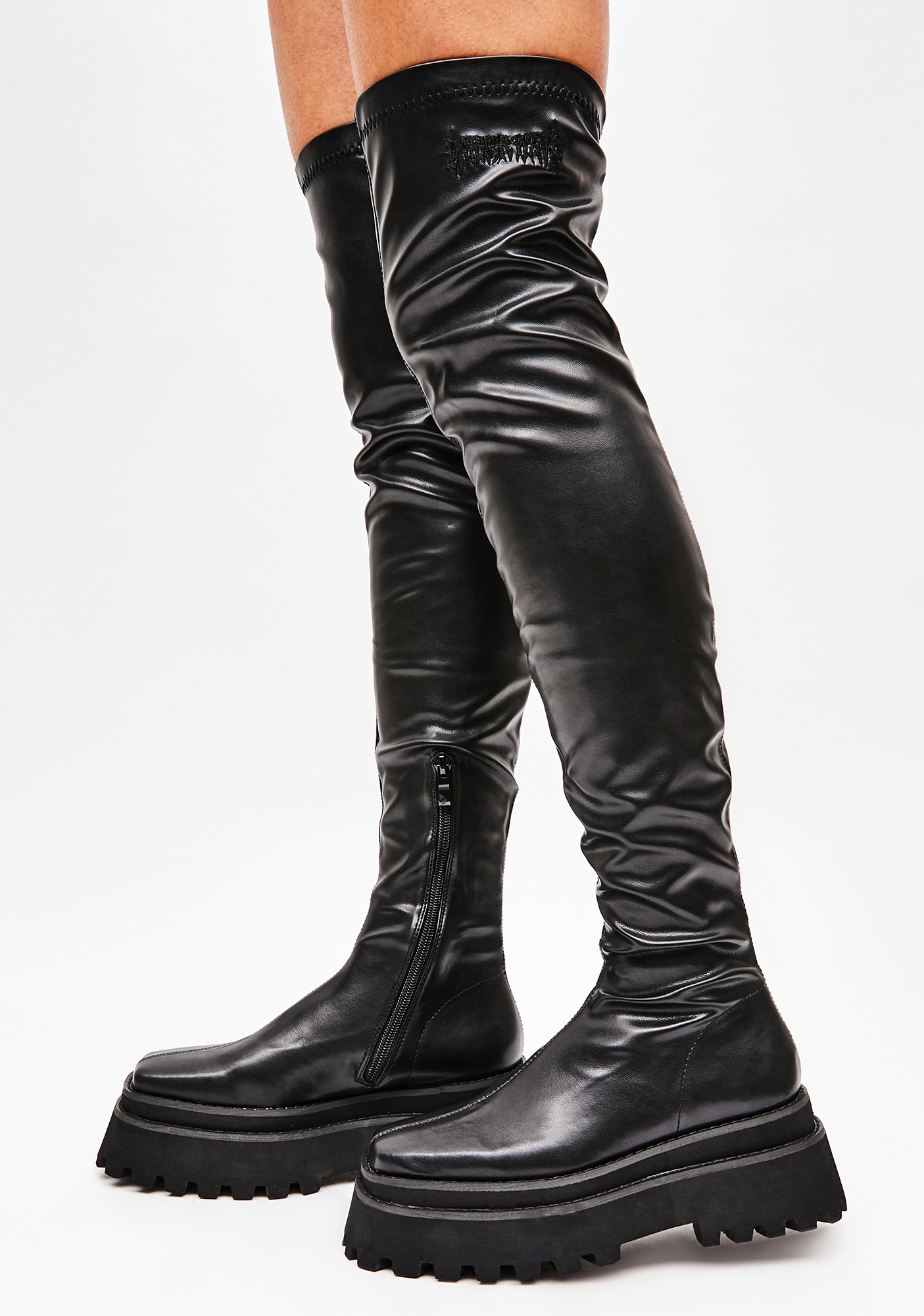 vegan over knee boots