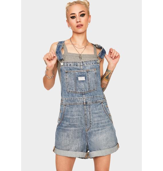 levis denim shortalls