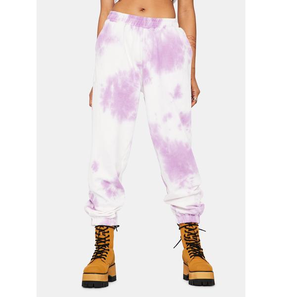 purple sweat pants