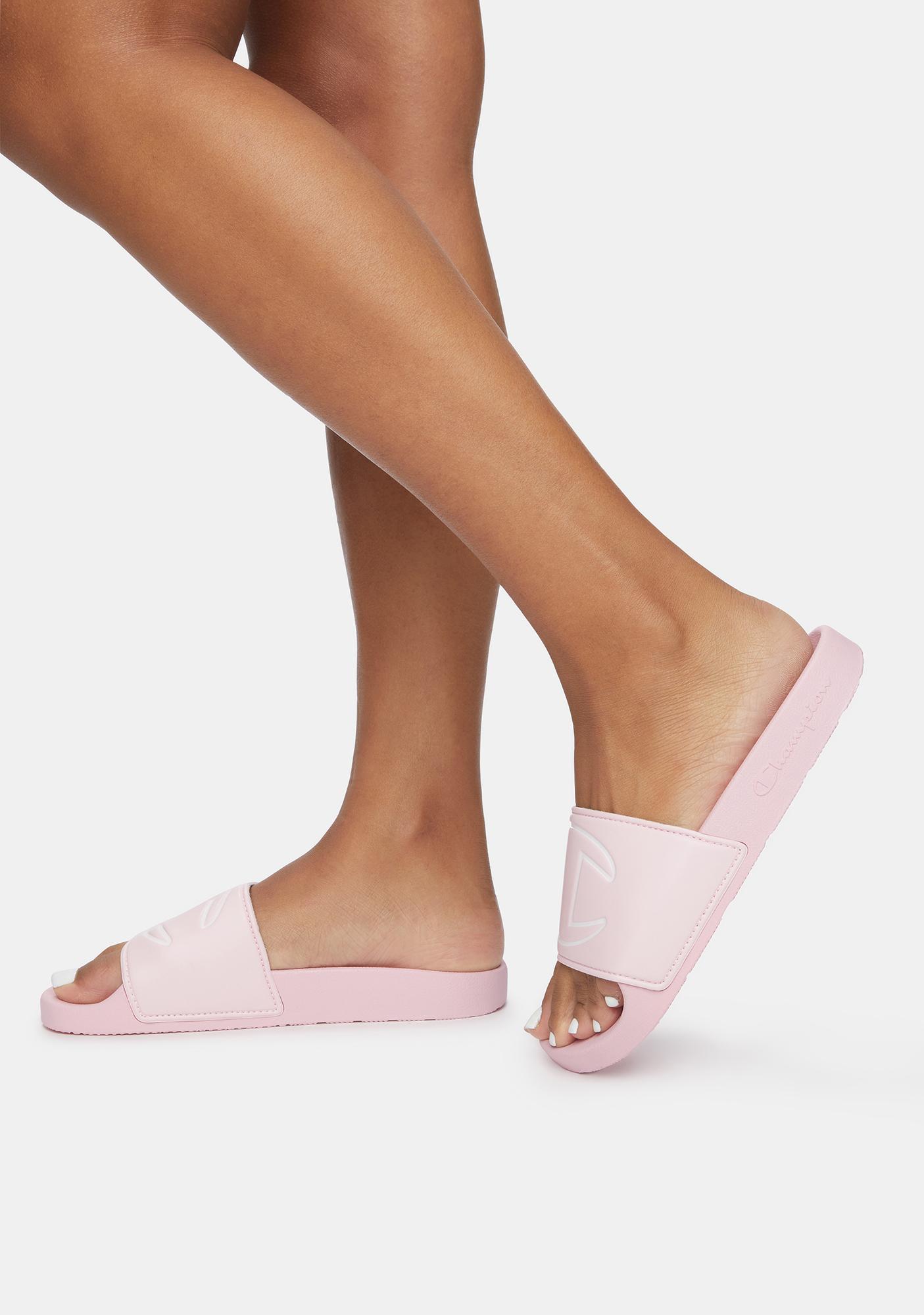 Champion Bubblegum IPO Slides | Dolls Kill