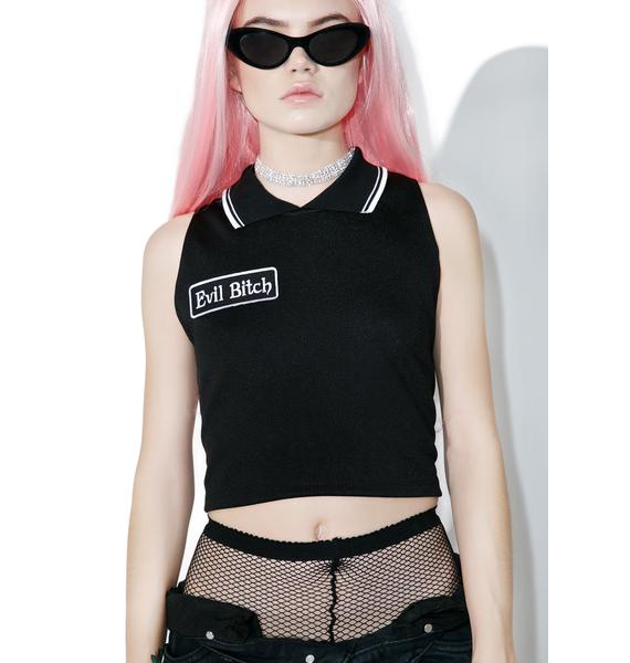 Evil Bitch Crop Top | Dolls Kill