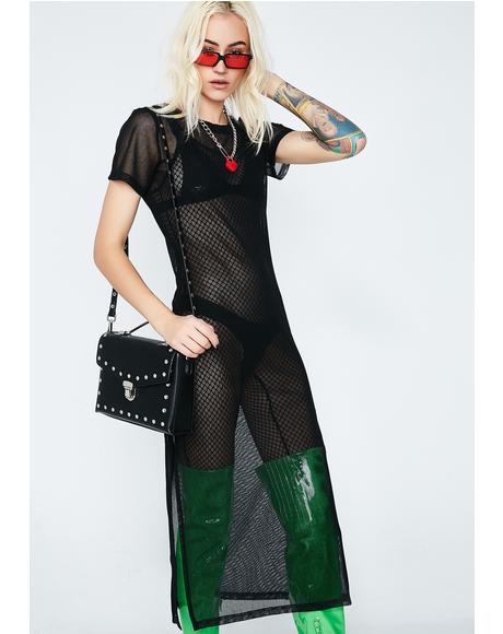 Most Likely To Succeed Mesh Dress