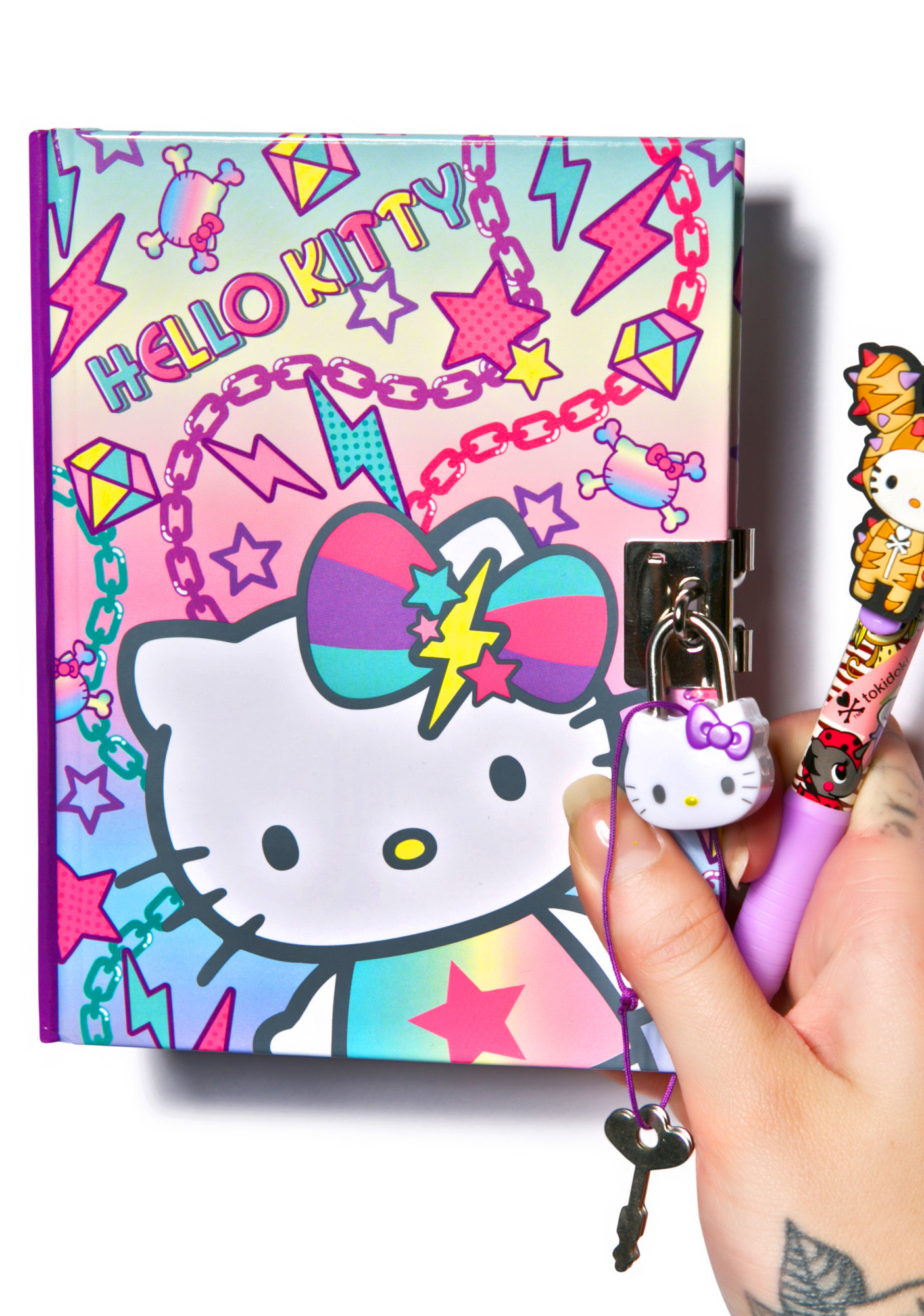 Sanrio Pastel Pop Hello Kitty Locking Diary Dolls Kill