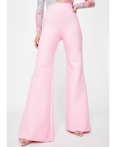 sixth june flare pants pink