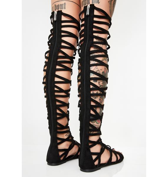 Thigh High Gladiator Sandals | Dolls Kill