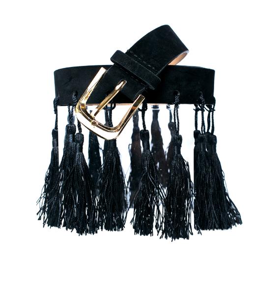 Black Tassel Belt Dolls Kill