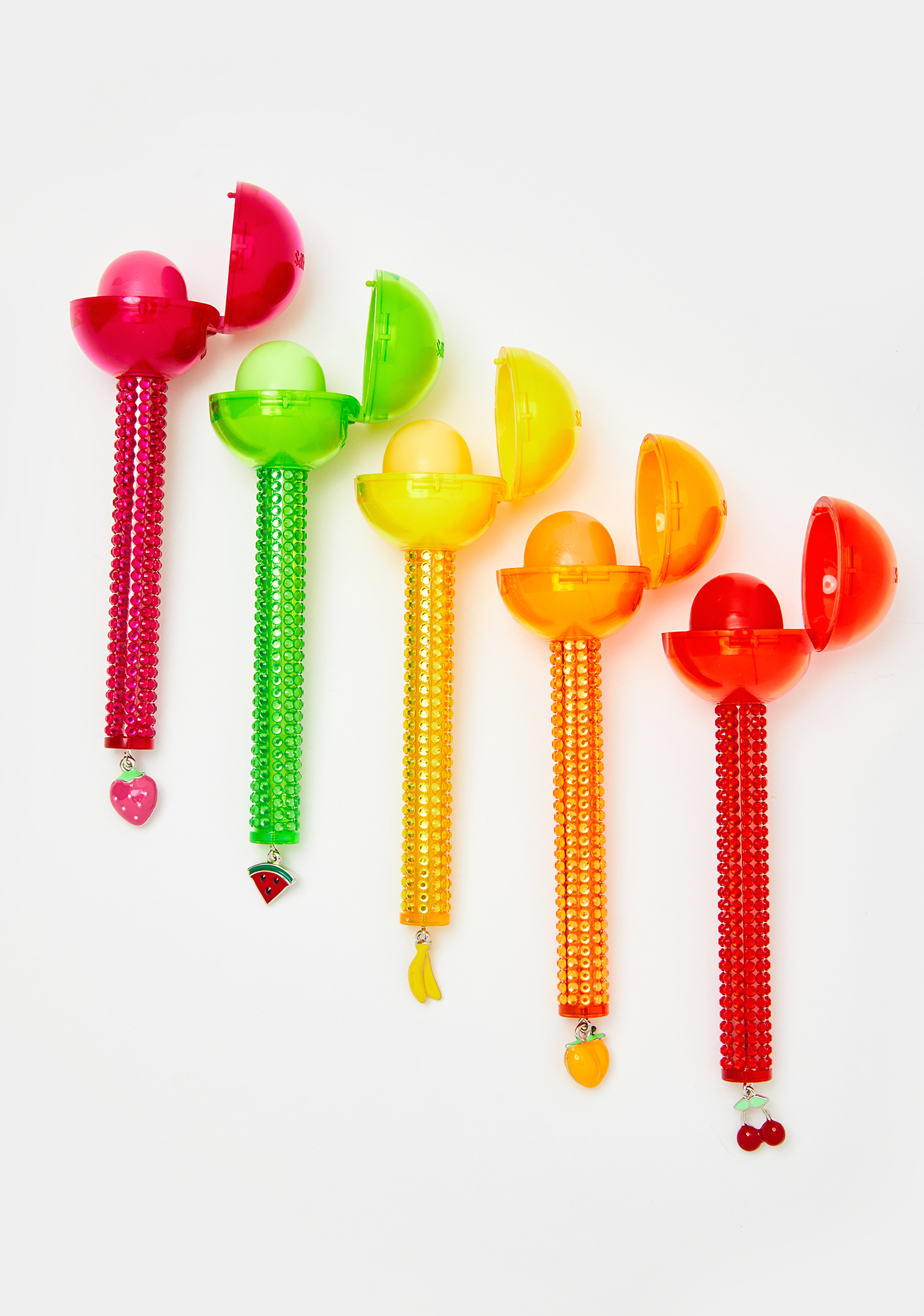 Glossy Pops Jumbo Fruit Salad Lip Gloss N' Lip Balm Set Dolls Kill