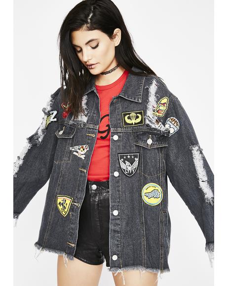 Heavy Hitta Patch Denim Jacket
