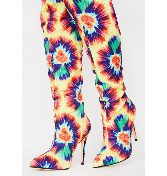 tie dye boots for sale