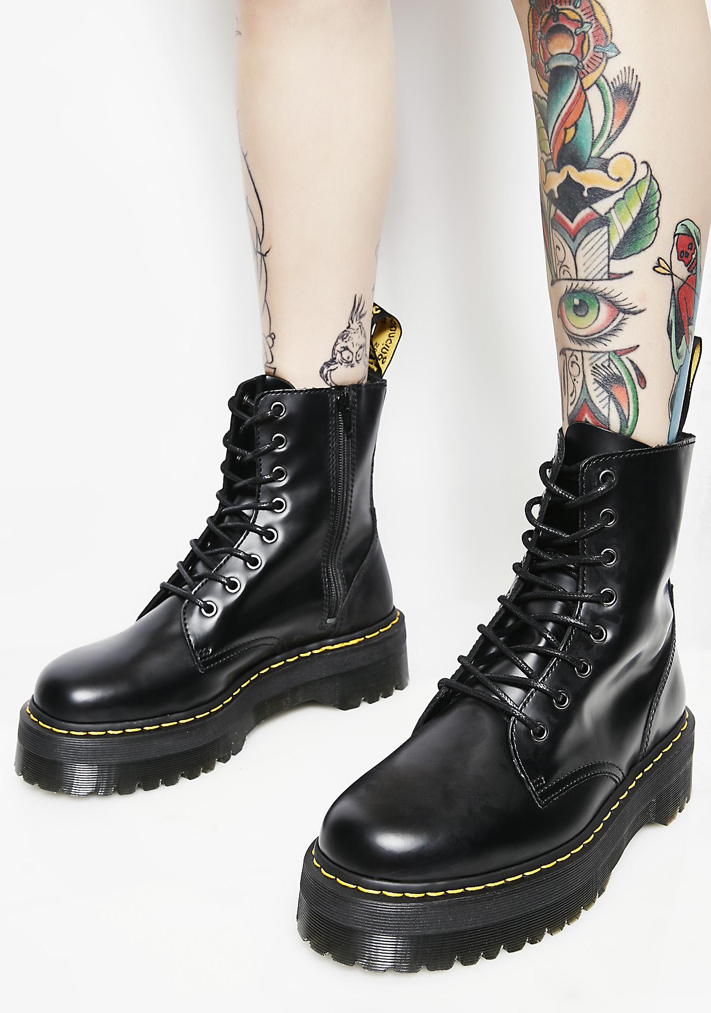 double platform doc martens