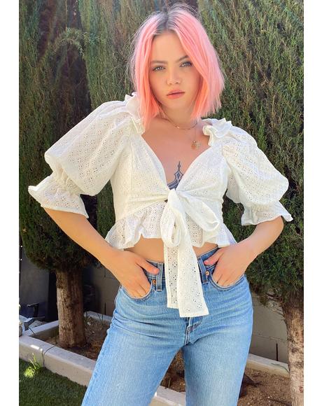 No More Worries Puff Sleeve Top