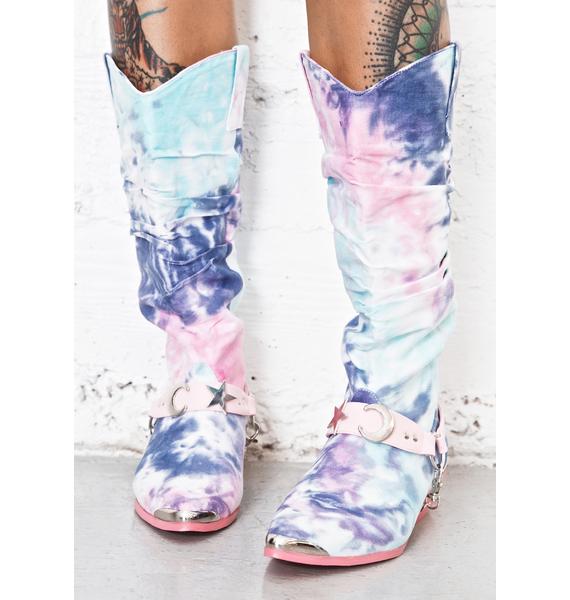 tie dye boots for sale