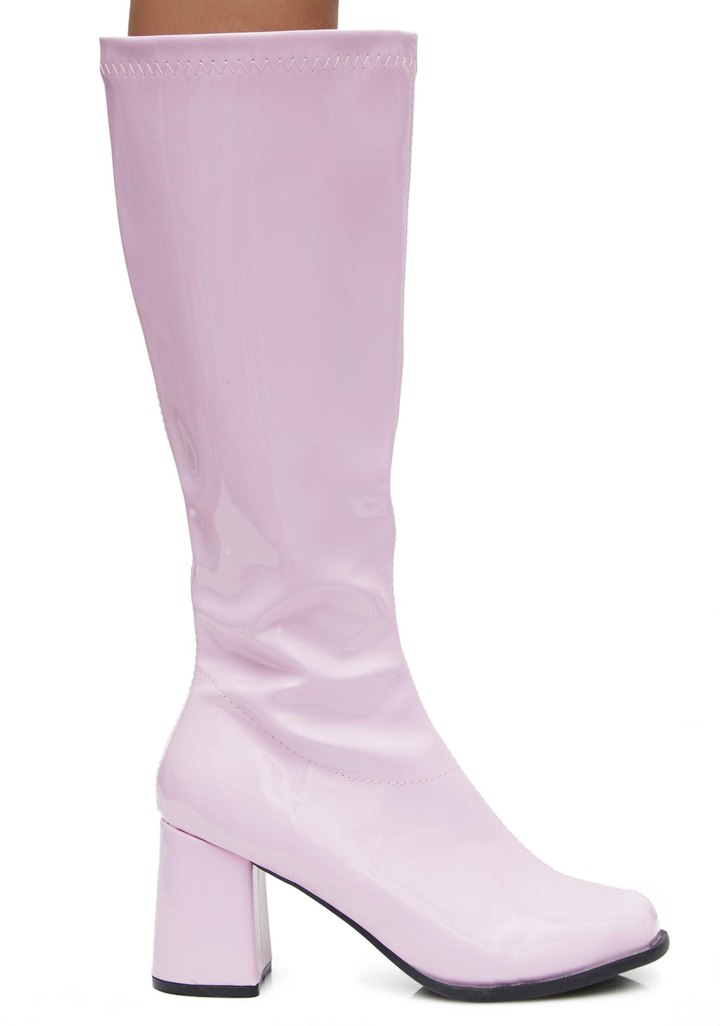 lavender gogo boots