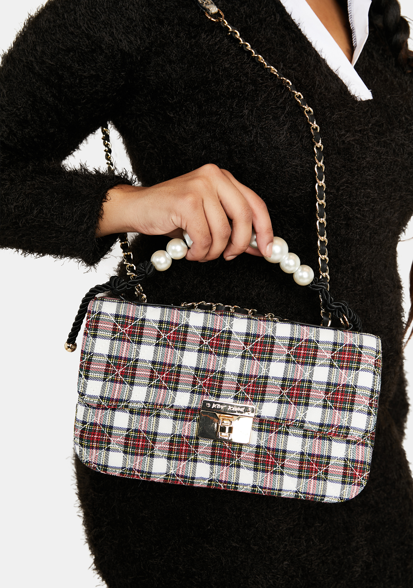 Shiny Rose Gold Betsey Johnson Crossbody Bag - mk2znrr