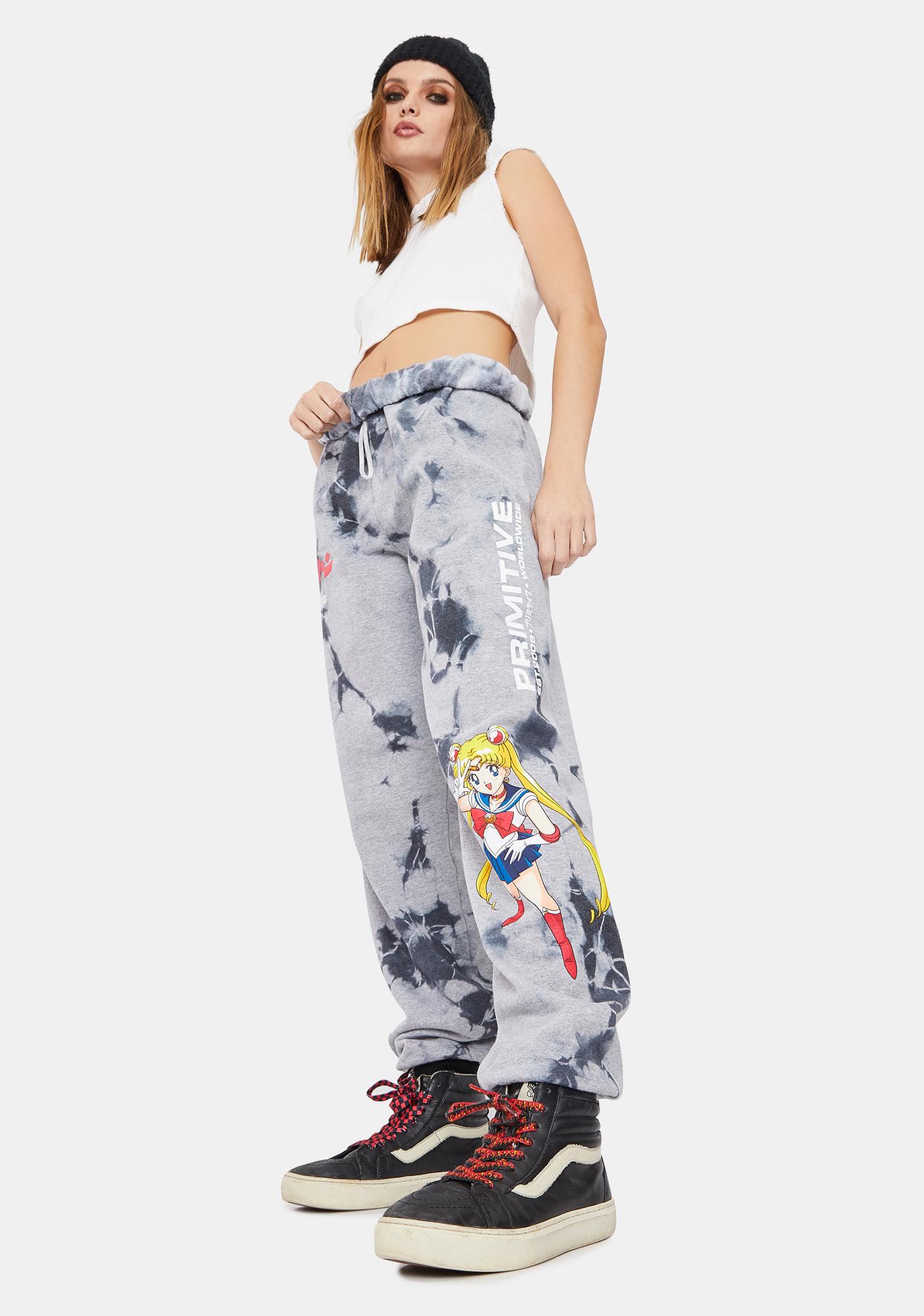 sailor moon tie dye sweatpants