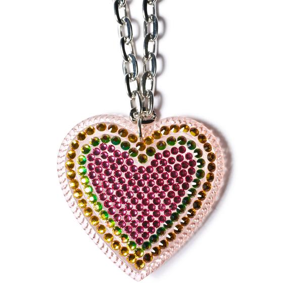 Tarina Tarantino Parlour Heart Pendant Necklace | Dolls Kill