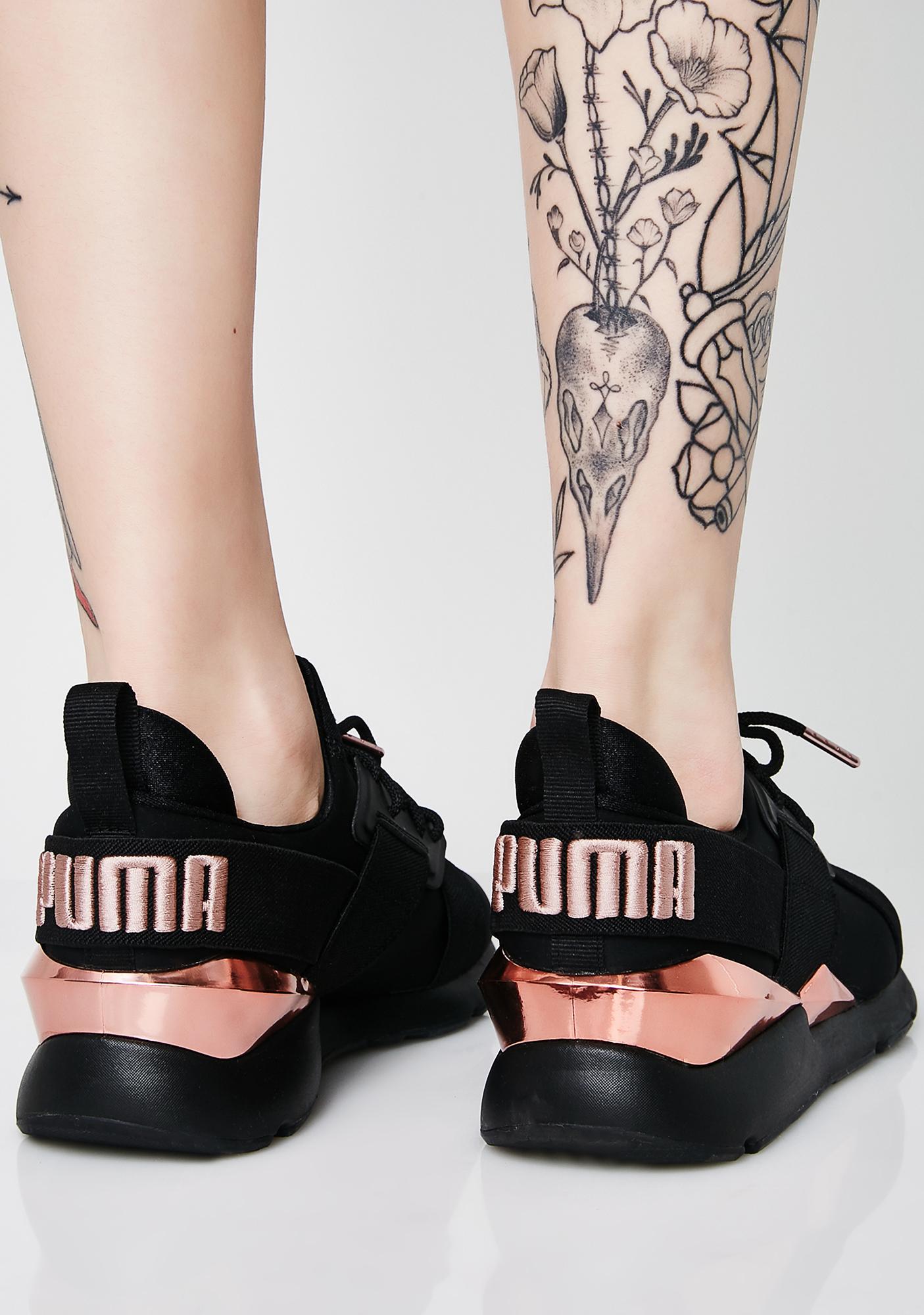 puma shoes muse metal