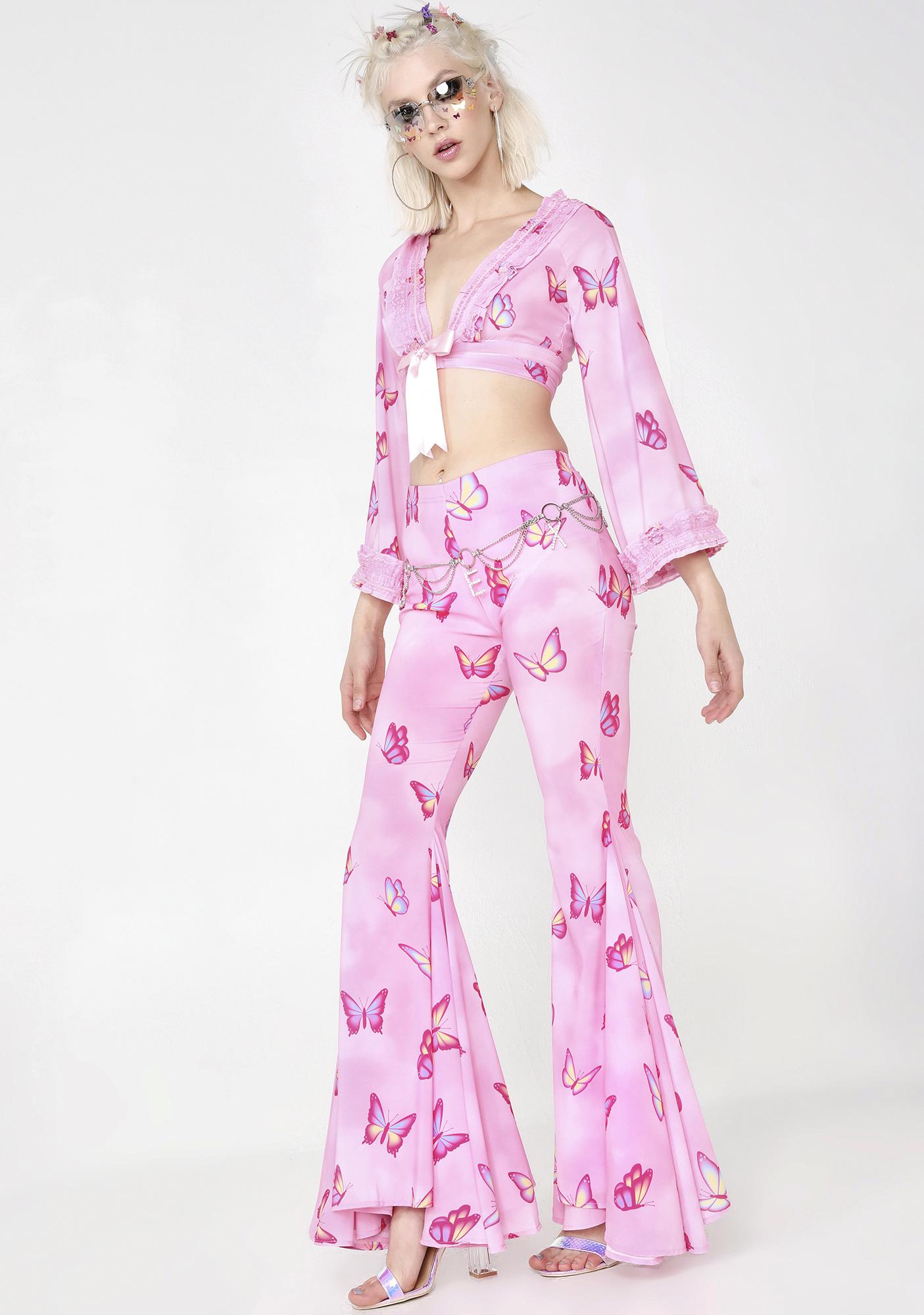 butterfly flare pants