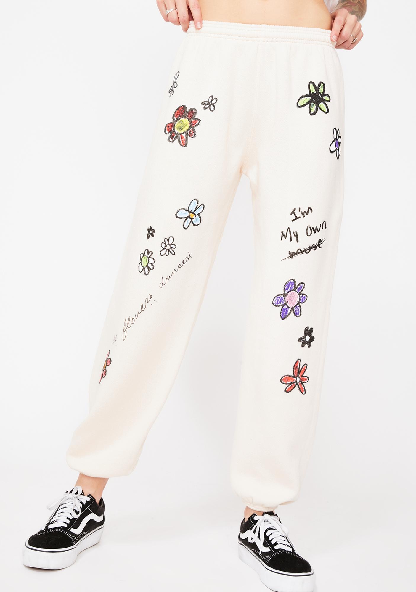 flower sweatpants