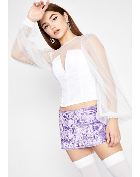 Arctic Wicked Wonder Corset Blouse