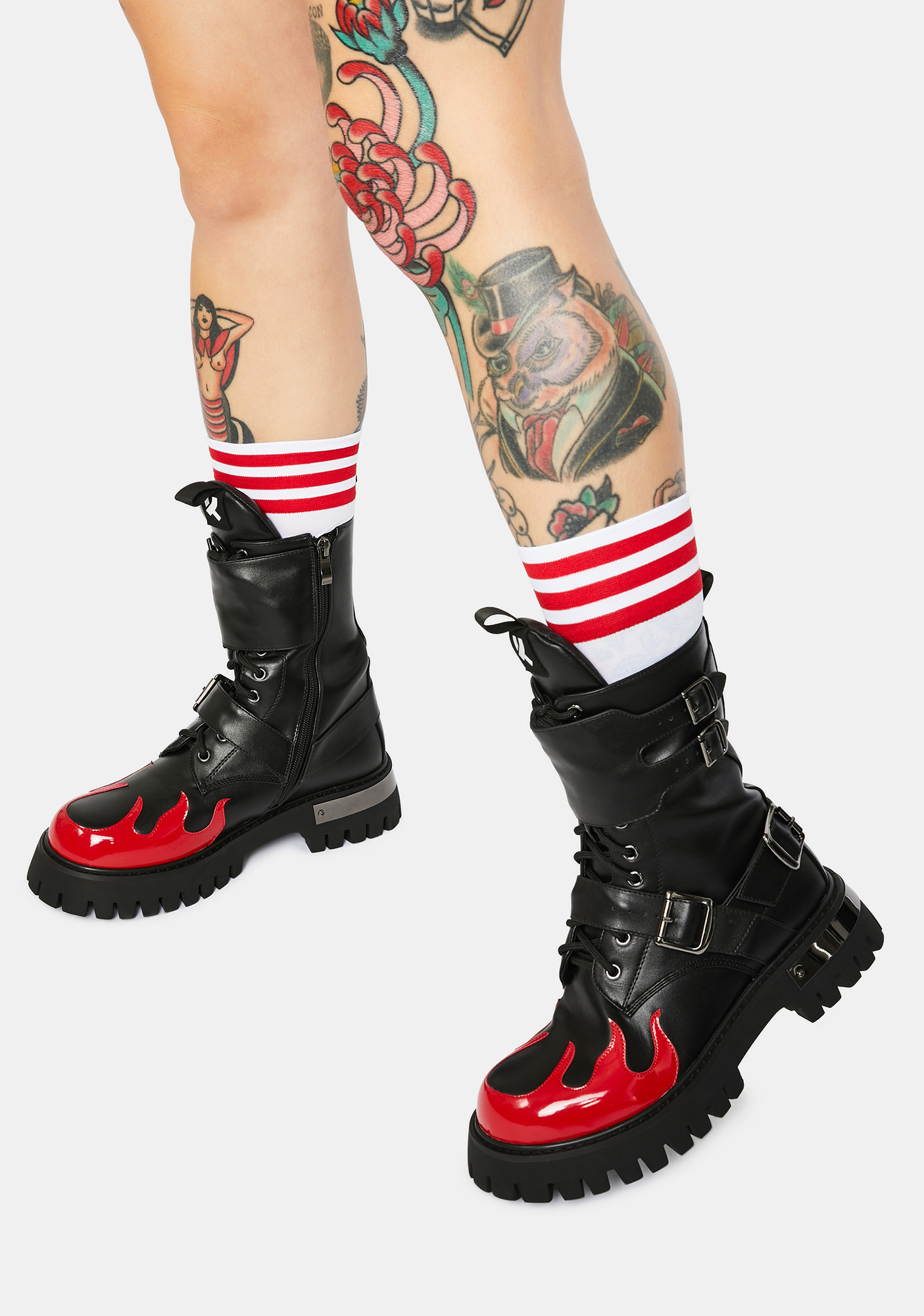 Koi Footwear Fornax Flame Boots Dolls Kill