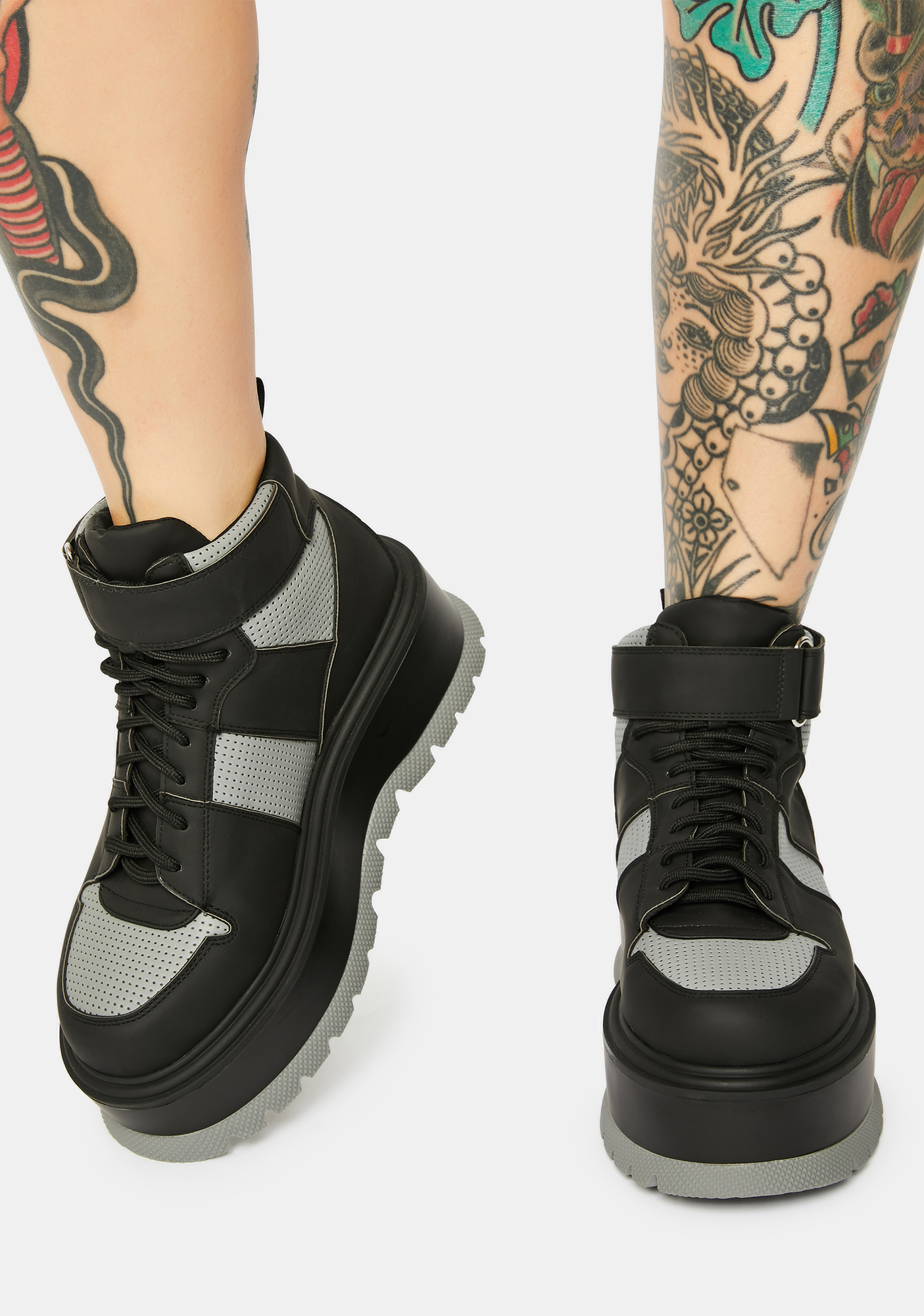 Koi Footwear Electro Current Platform Boots Dolls Kill