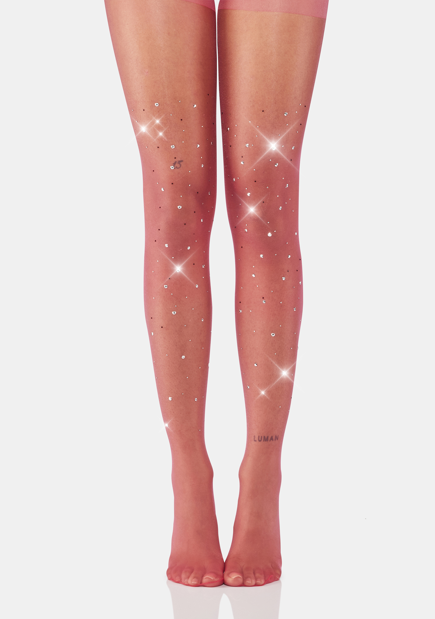 sheer rhinestone tights