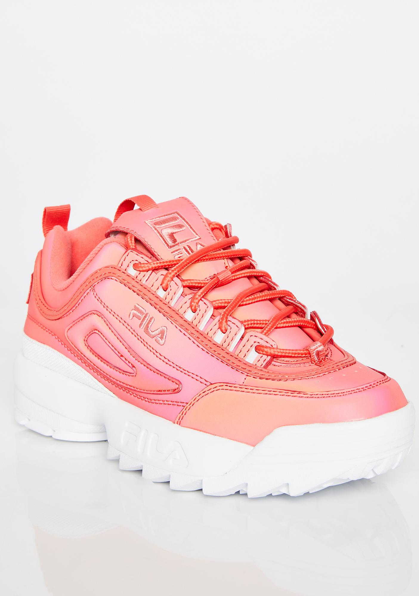 fila disruptor ii shift yellow shoes