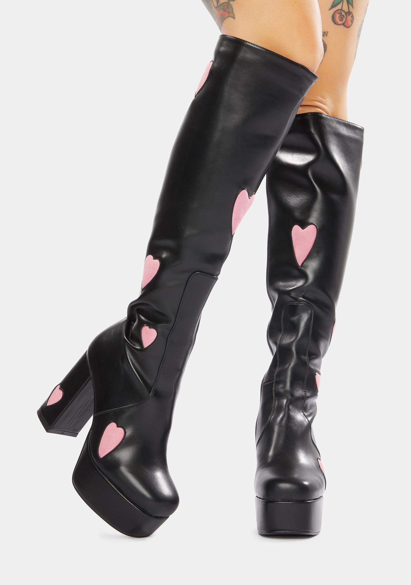 Lamoda Candyfloss Love Platform Boots | Dolls Kill