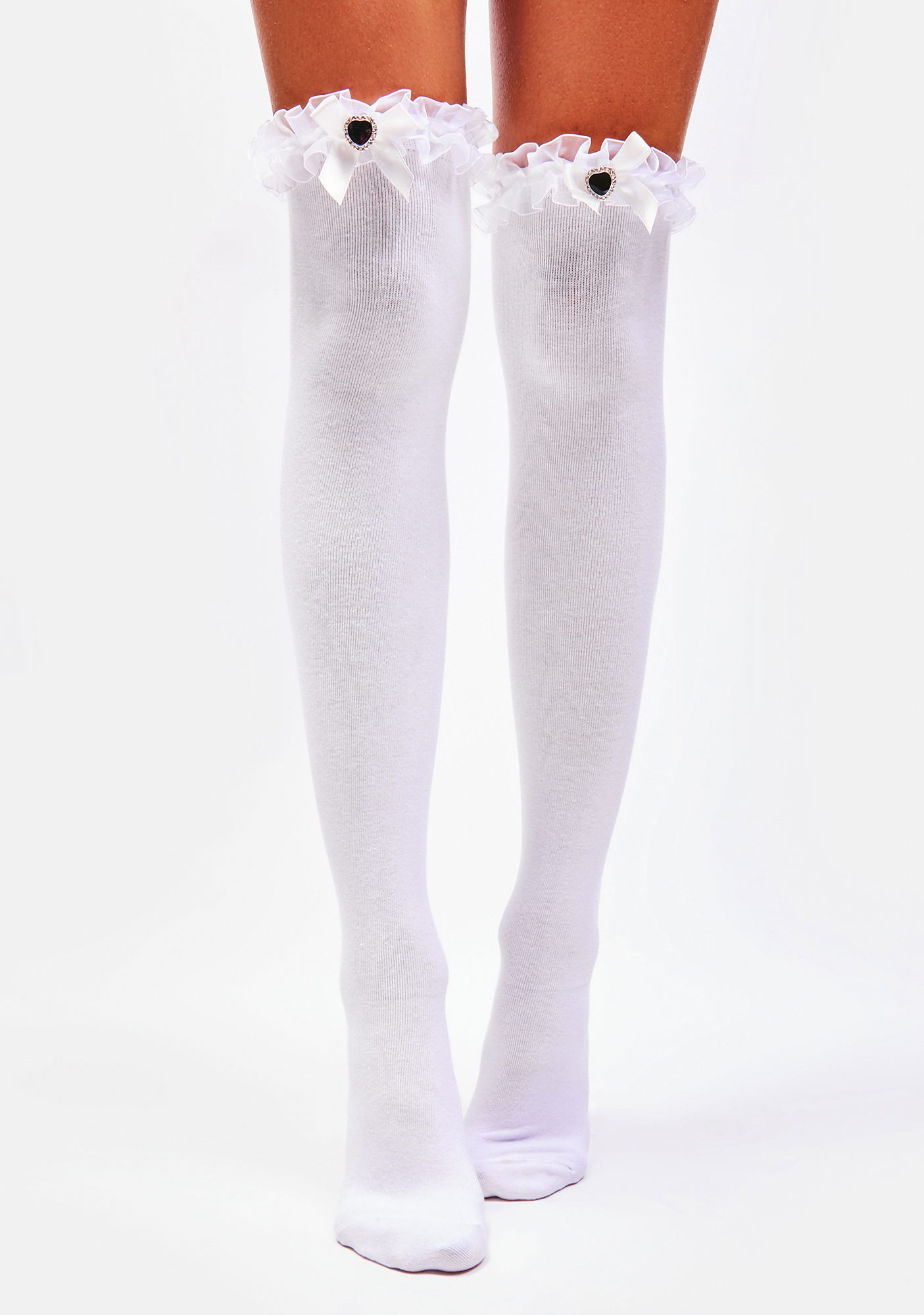 frilly thigh high socks